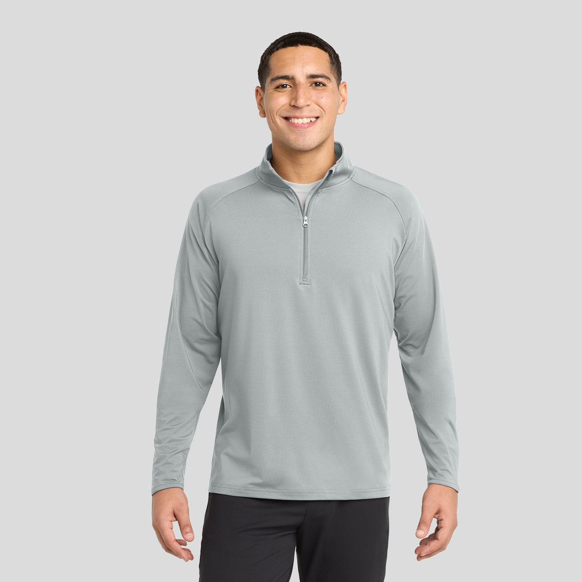 Sport-Wickยฎ Stretch 1/4-Zip Pullover | Silver