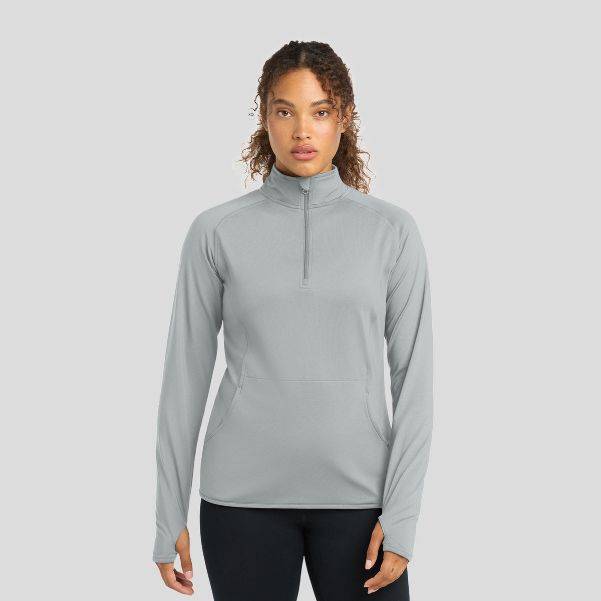 Women's Sport-Wick® Stretch 1/4-Zip Pullover | Silver